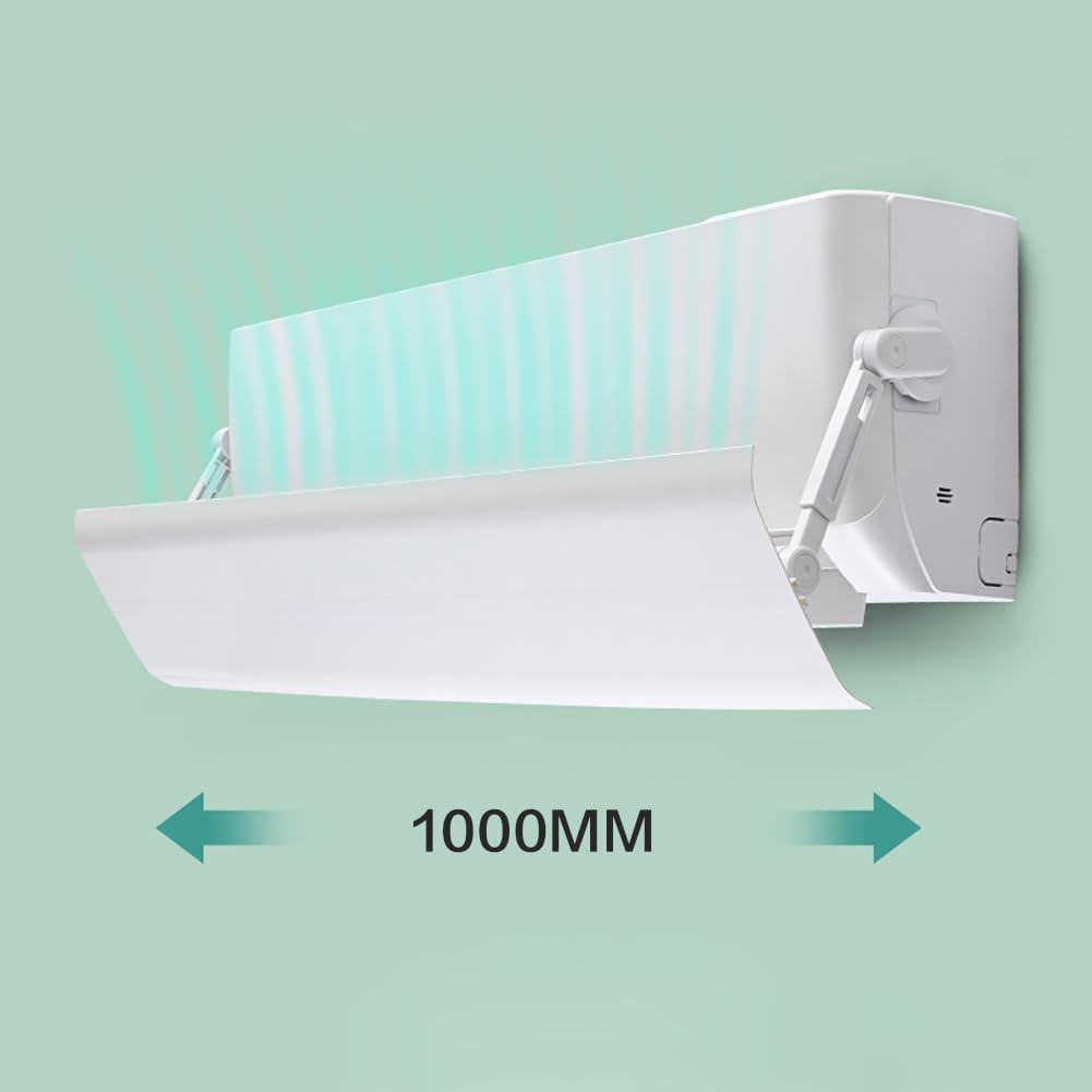 Wall-Mounted Air Conditioner Deflector, Anti-Cold Wind Baffle for Bedrooms, Thickened Air Outlet Blowing Guard, Prevents Direct Wind for Enhanced Comfort