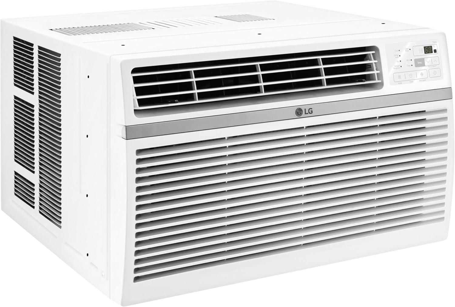 LG LW1824RD 18,000 BTU 208 / 230V Programmable Window Air Conditioner with Remote and 4 Way Air Deflection - White