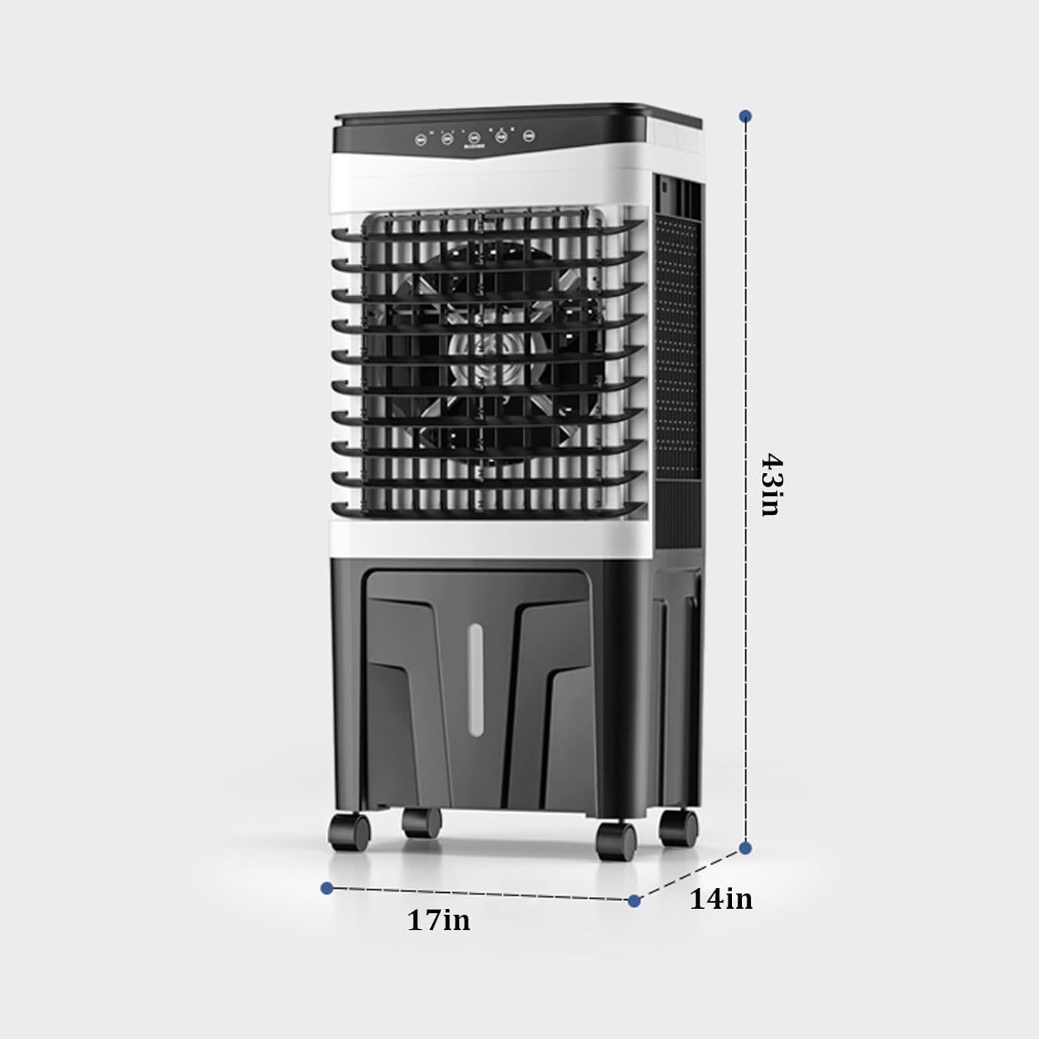 Refrigeration Small Air Cooler,portable Air Conditioner,Three Adjustable Wind Speeds,7.5H Timing Function Evaporative Air Cooler,for Garage, Factory, Supermarket, Household(Color:Touch screen version)