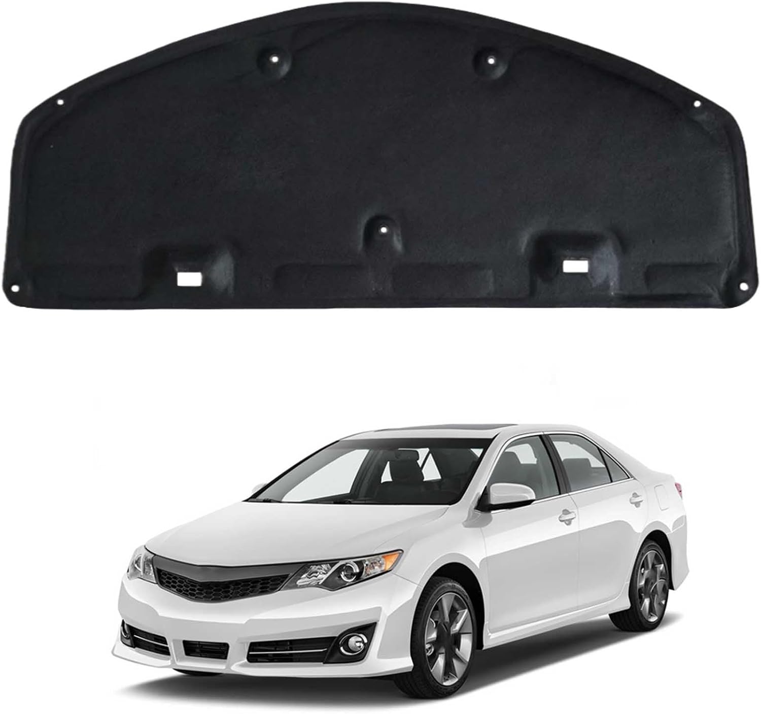 Car Front Hood Engine Sound Pad for Toyota Camry 2012-2016 OE:5334106400, Heat Insulation Cotton Mat Cover Soundproof Car Accessories