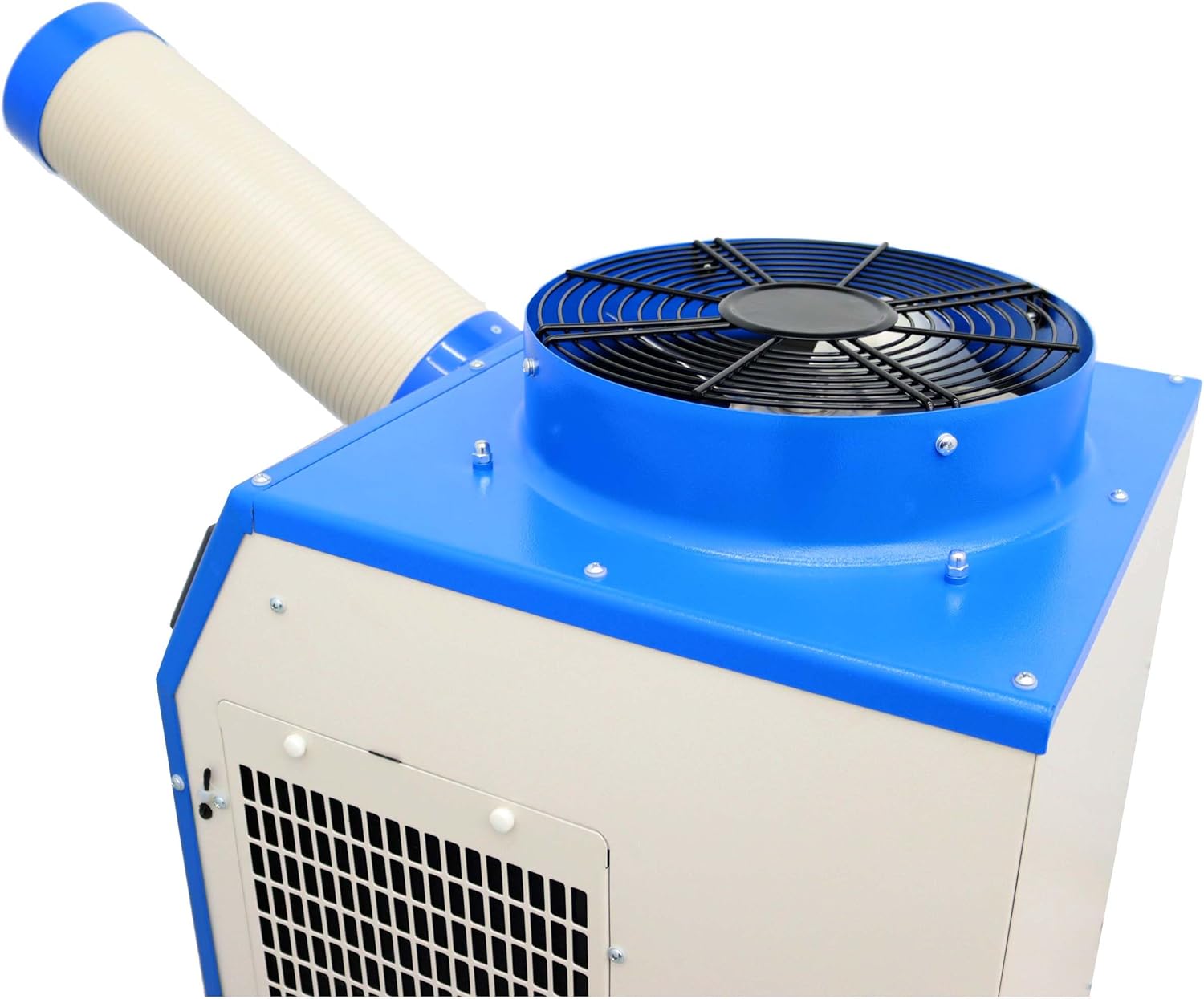110V Industrial Portable Air Conditioner Air Flow 480m³/h with Wheels 14L Tank 1400W Commercial Spot Cooler Adjustable Vent Ideal for Insititute Workshops Outdoor Events