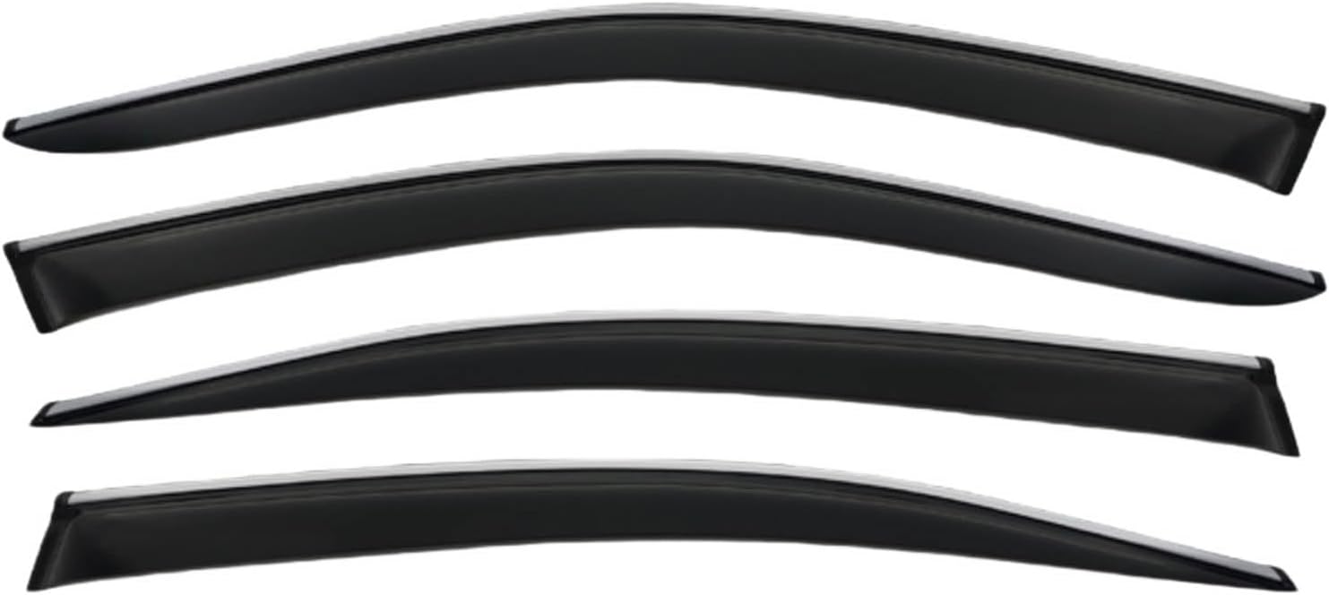 Window Deflectors for BMW 5 Series i MK8-G60 2024+, Sun Rain Guard Window Visors Vent Shades with Bright Stripes Car Accessories