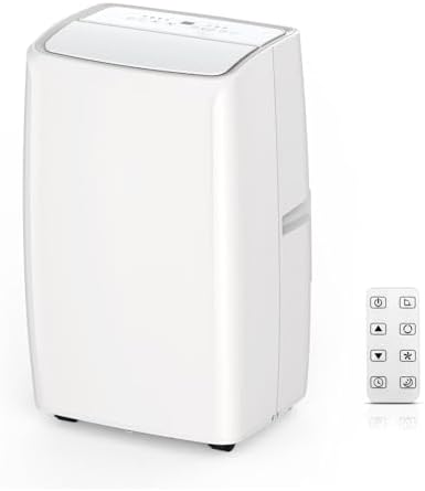 Portable Air Conditioner 14000 BTU, 3-in-1 Portable AC Units with Remote Control, Conditioner Cools Up to 750 Sq.Ft, Auto-Evaporation Low Noise Portable AC Unit Fits for Large Room, Office, Garage, Co