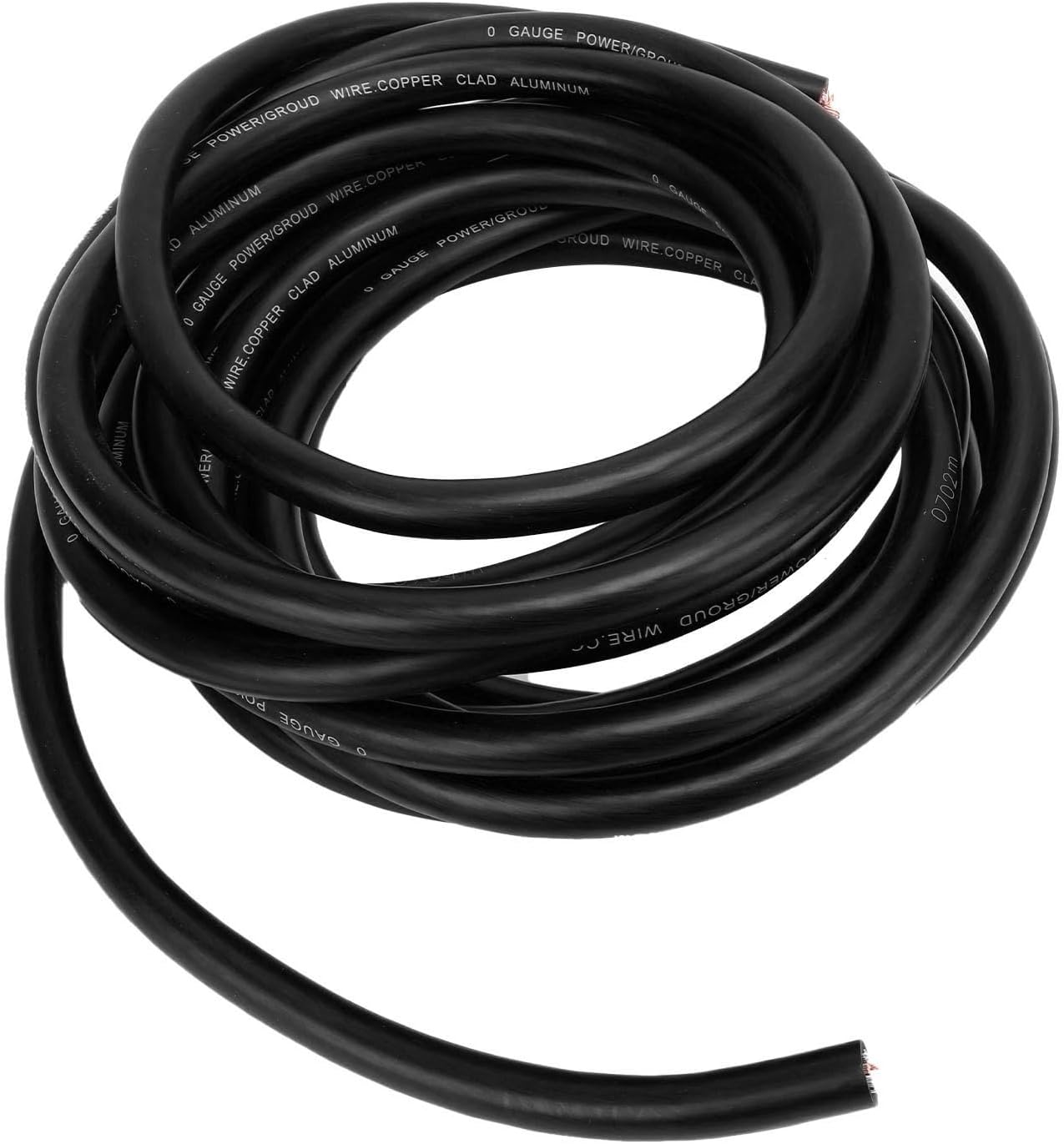 Car Speaker Cable, 1 Gauge AWG Automotive Wire 25ft Versatile Flexible Easy Installation CCA Car Power Ground Battery Cable for Radio Lighting Speaker (Black)