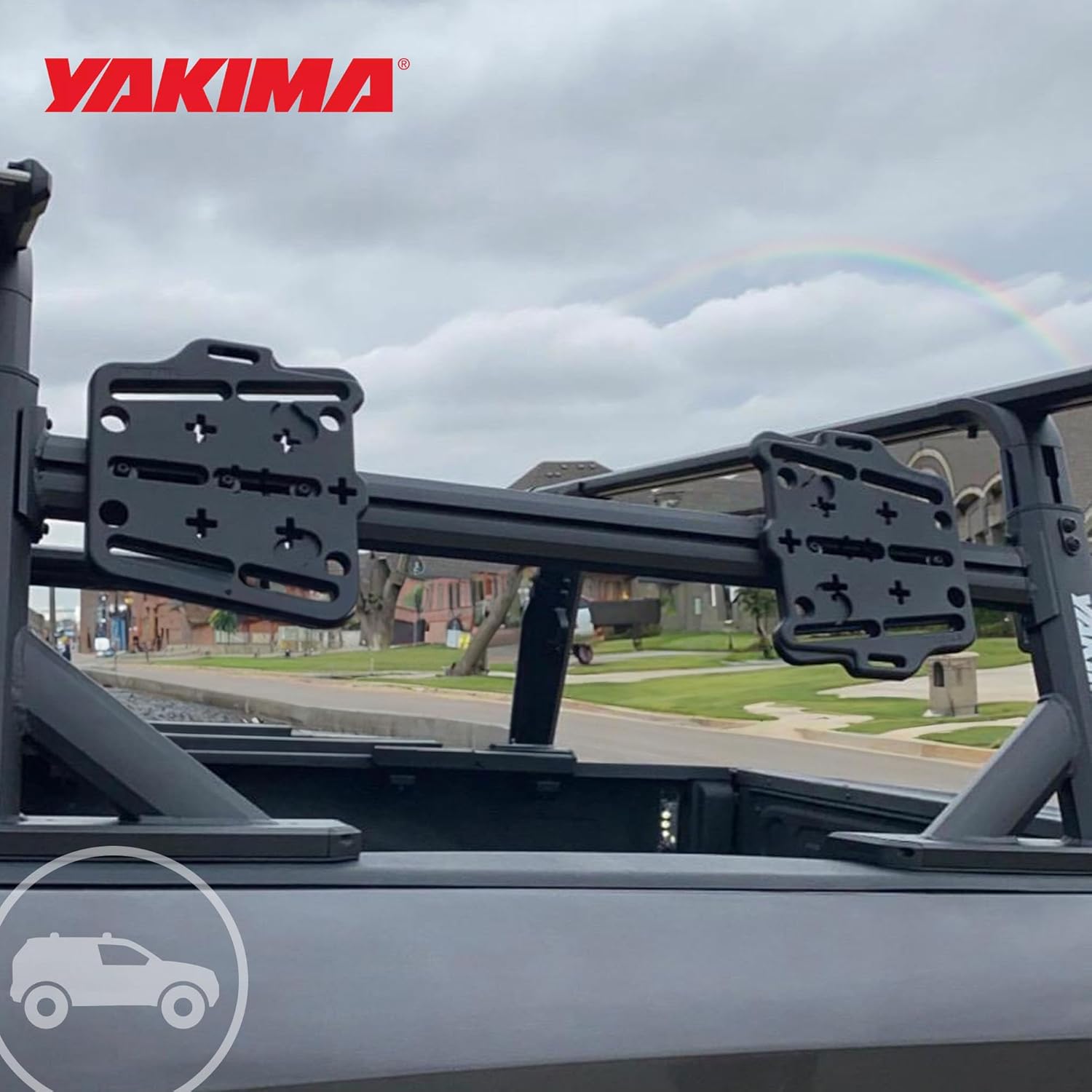 Yakima 35 Pound Load Capacity Heavy Duty Steel Recovery Track Mount Holds up to four MAXTRAX MKII, TRED Pro, or TRED 800/1100 Recovery Tracks, Black