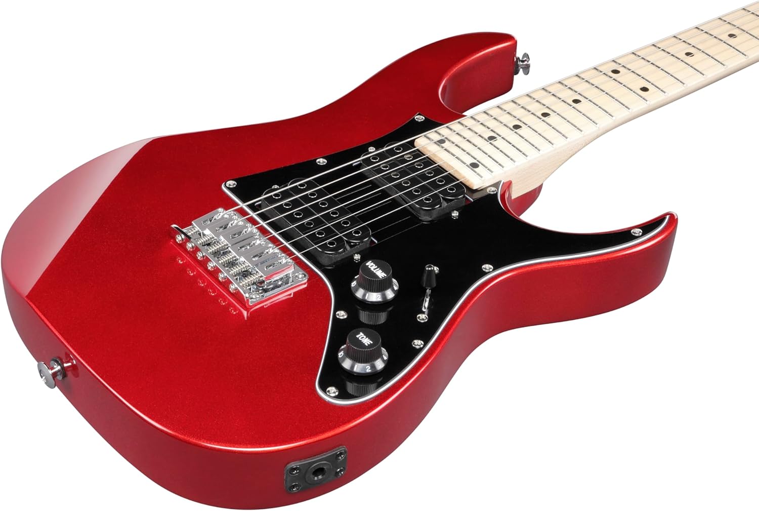 Ibanez GRGM 6 String Solid-Body Electric Guitar, Right, Candy Apple (GRGM21MCA)