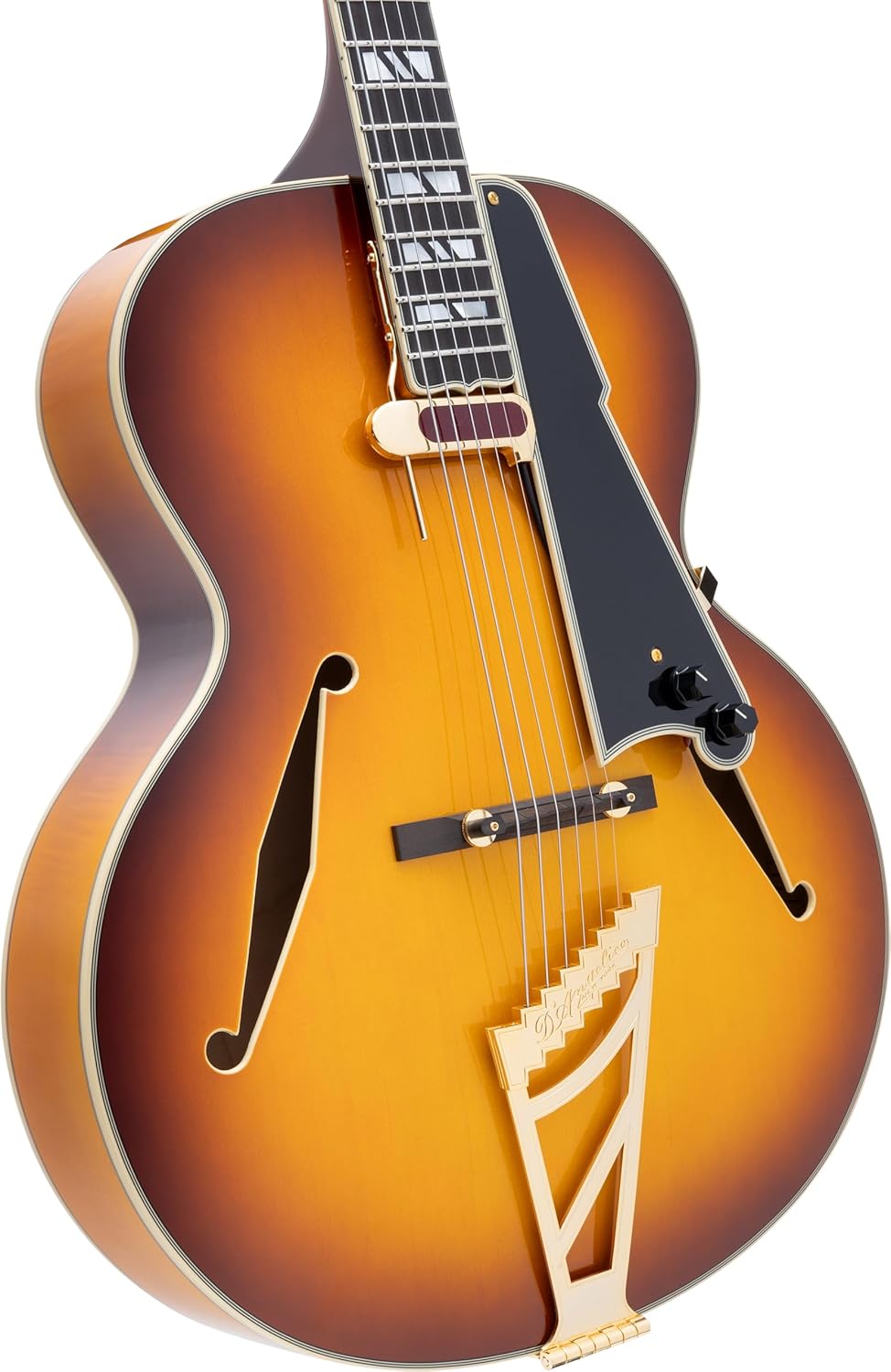 D'Angelico Excel Style B Hollowbody Electric Guitar - Dark Iced Tea Burst