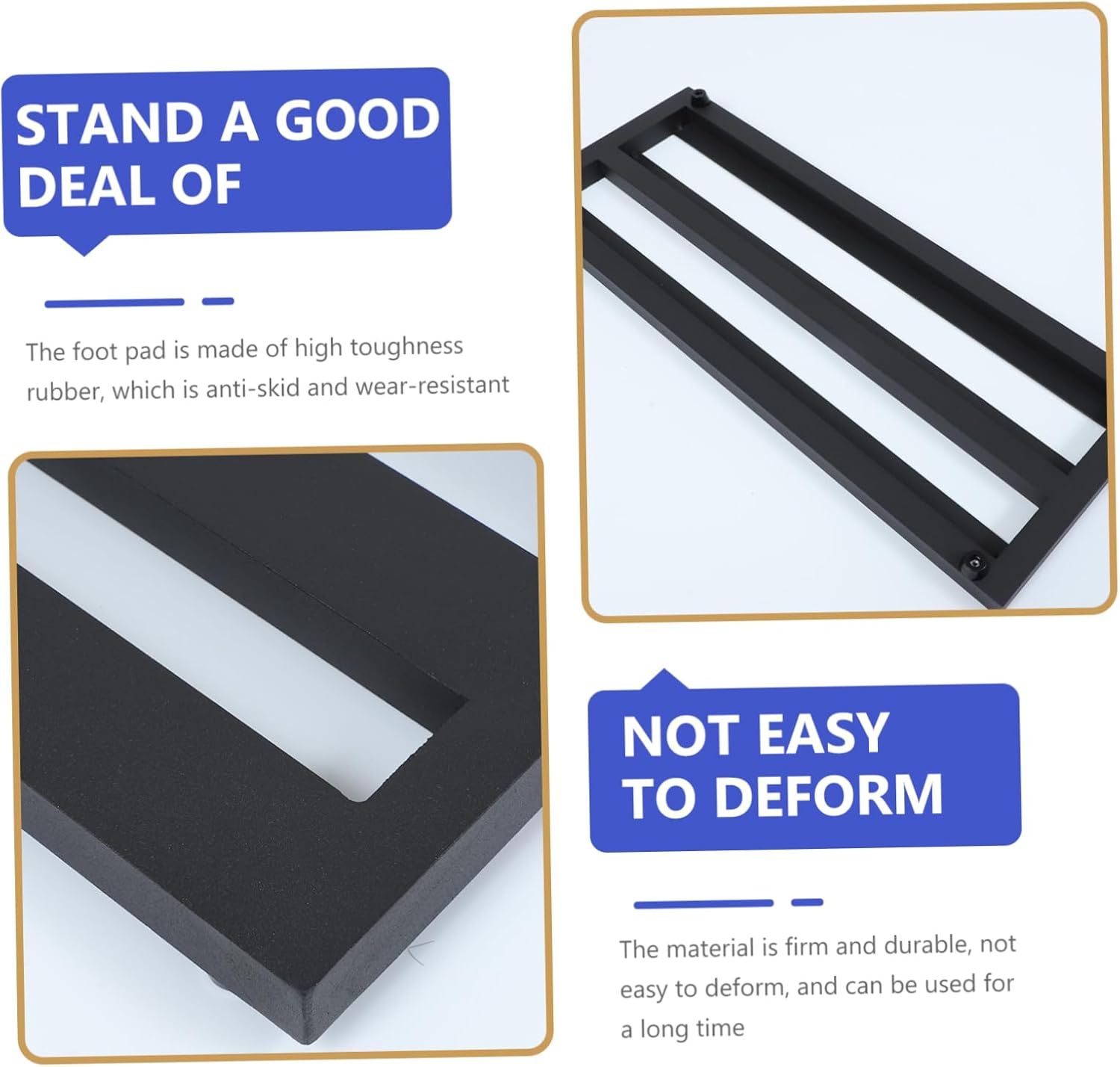 Metal Guitar Pedal Board Bracket Electric Guitar Effector Holder for Effects Pedalboard