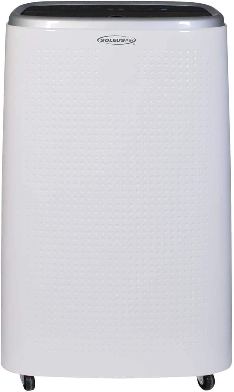 Soleus Air 8,000 BTU Portable Air Conditioners 4-in-1, Air Conditioner, Heater, Fan, Dehumidifier, with MyTemp Remote, and Mirage Display (Up to 450 sq.ft)