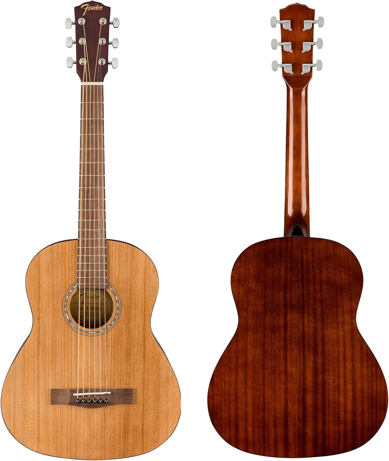 Fender FA-15 3/4-Scale Kids Steel String Acoustic Guitar - Natural Bundle with Gig Bag, Tuner, Strap, Picks, and Austin Bazaar Instructional DVD