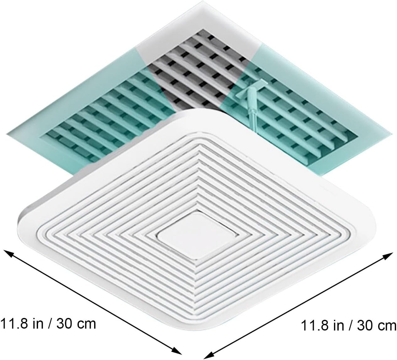Dual-Layer Ceiling Vent Deflector, Breathable Design, Air Conditioner Deflectors, AC Wind Deflector for Office and Home Use