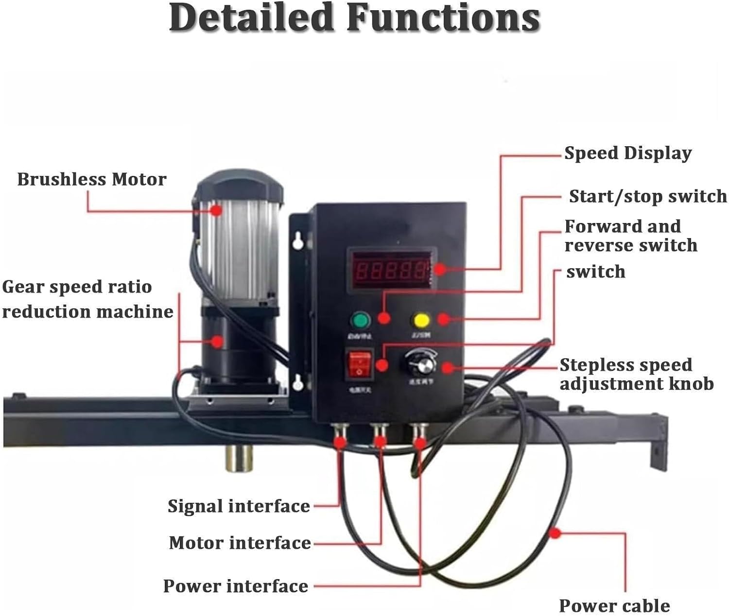 980W Electric Tank Mixer Machine, Paint Mixing Equipment Paint Stirring Machine Bracket Air Agitator with Folding Propeller(