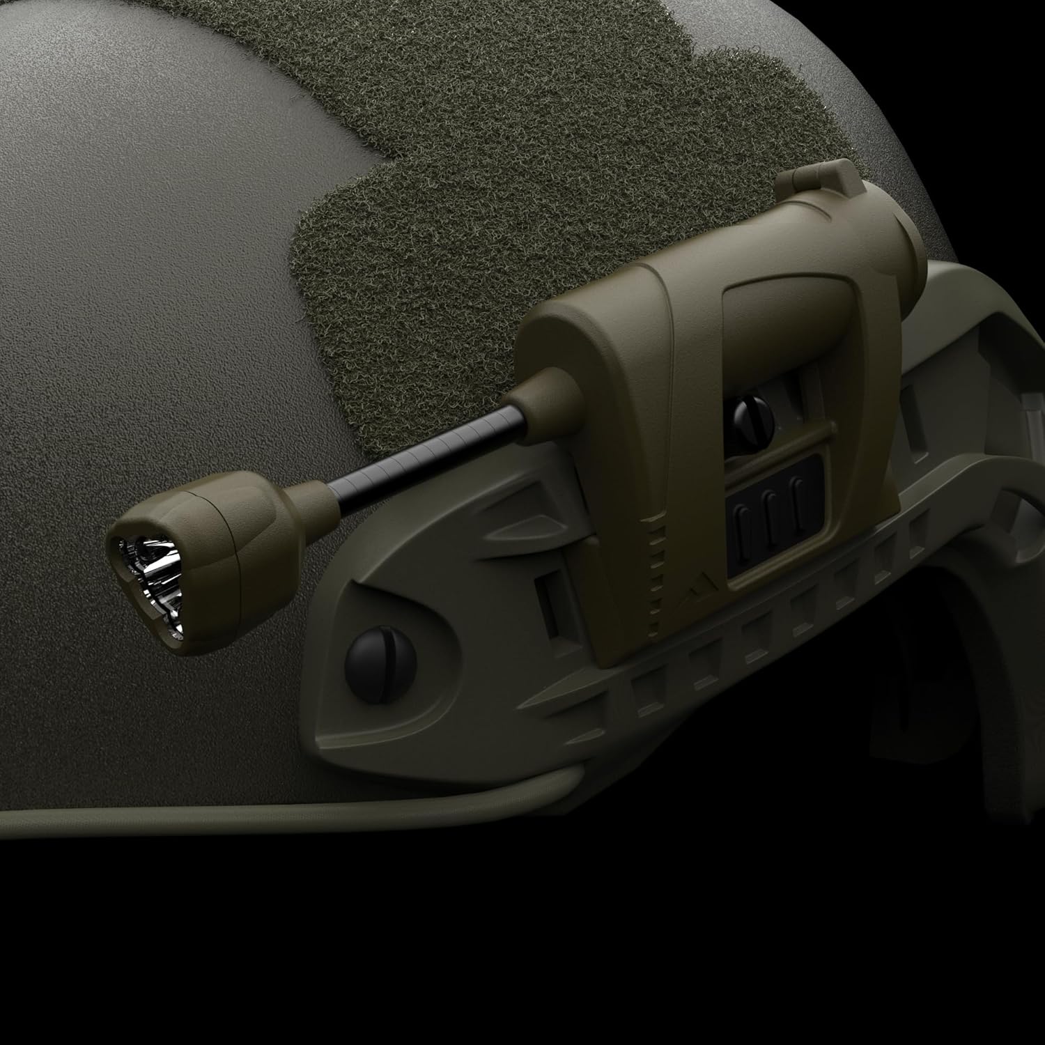 Princeton Tec Charge PRO Tactical RBI Maxbright LED Low-Profile Task Light with Flexible Neck, 55 Lumens, Water-Resistant, Essential Accessory for Fire Rescue, Military, Outdoors and Safety, Tan