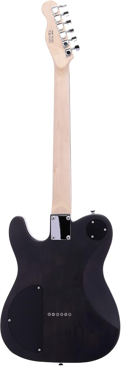 IYV- ITA-450 Solid Ash Body Telecaster Electric Guitar, Satin Black