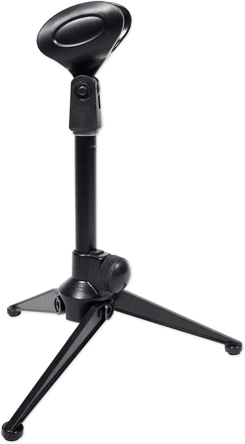 Rockville 1-Person Podcast Kit: R-TRACK 2x2 USB Audio Interface 24-Bit/192kHz, RCM02 Condenser Mic Cardioid Pattern, PRO-M50 Headphones 40mm Drivers, RDTS Adjustable Tripod Stand, 4-Items