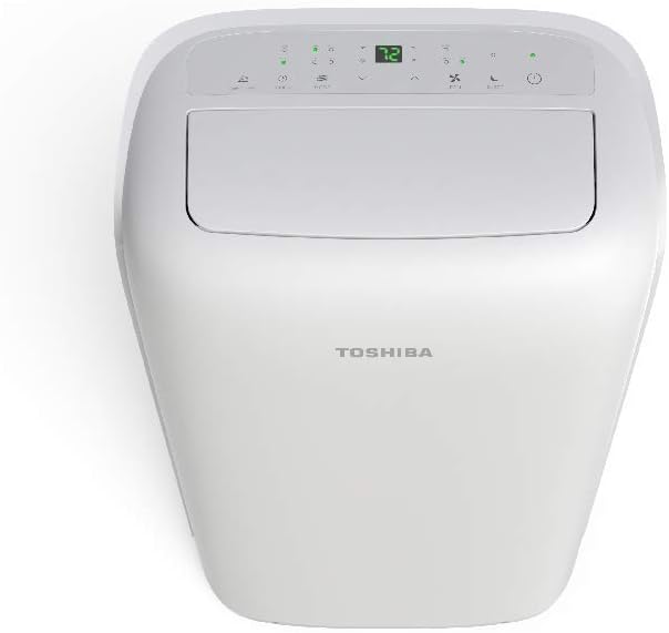 Toshiba PD0811CRU, 8,000 BTU, 6,000 SACC 115-Volt Portable Air Conditioner and Dehumidifier with Remote (Renewed)