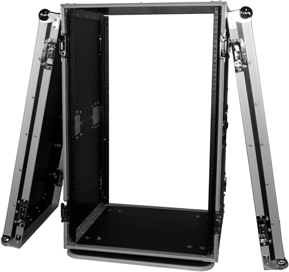 ProX T-18RSS 18U Space Amp Rack Mount ATA Flight Case 19 Inch Depth W-Casters