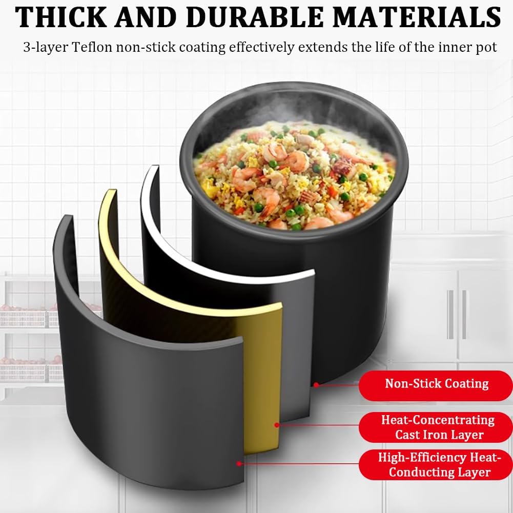 Non-Stick Automatic Cooking Machine, Household Countertop Gas-Powered Stir-Fry Machine, Stainless Steel Drum Stir-Fry Machine, with 4 Timers, Large Capacity Food Processor,36cm Wok