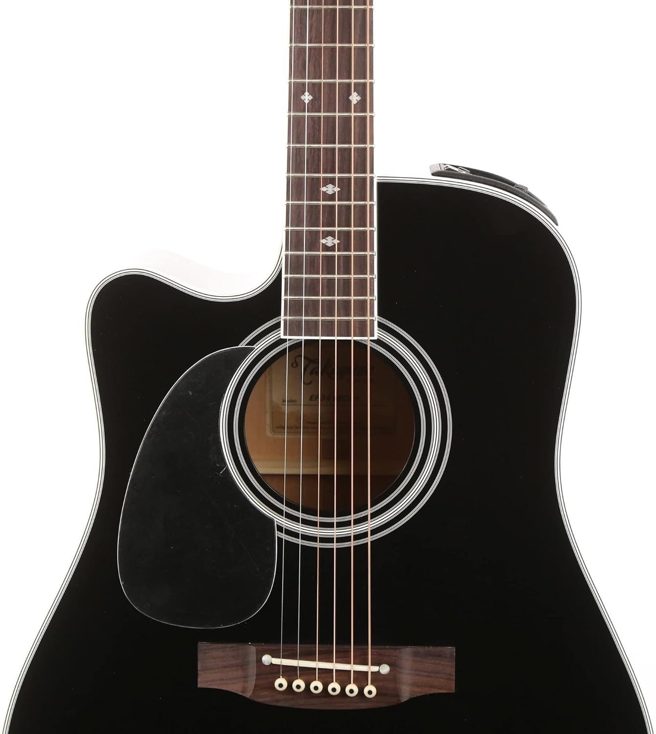 Takamine Legacy EF341SC, Left-handed Acoustic-Electric Guitar - Black