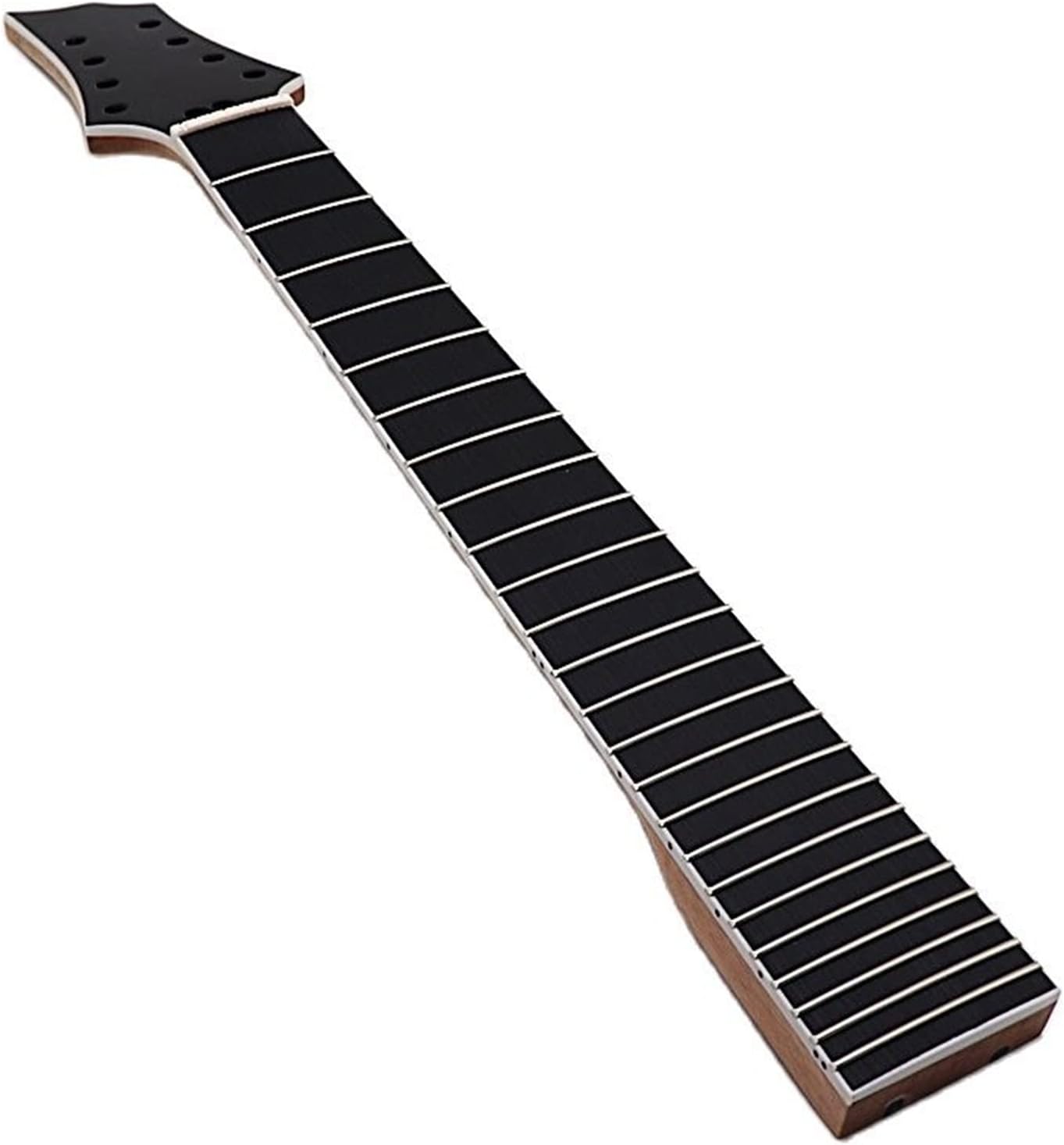 Electric Guitar Neck 8 String Guitar Neck 24 Frets Neck Black Color Neck for Electric Guitar Unfinished Guitar Neck