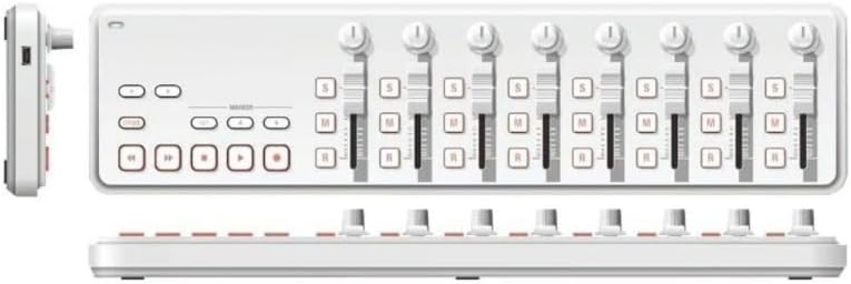 Slim USB MIDI Pad Controller with 16 Velocity-Sensitive Pads and Assignable Controls – Compact MIDI Keyboard & Drum Pad with USB Cable for Beat Making, Music Production (nanoPAD2-White)