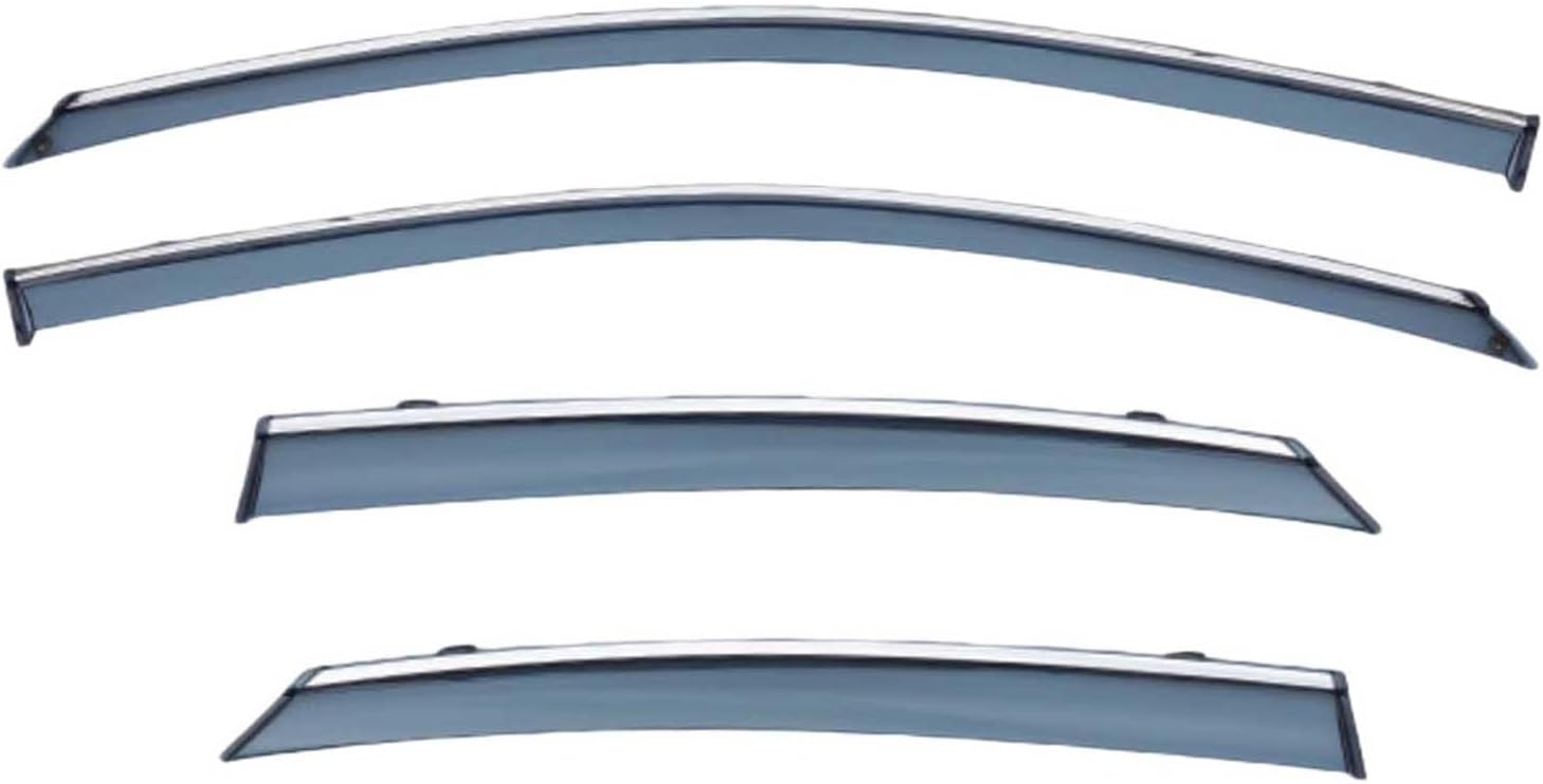 Window Deflectors for Toyota Avalon MK5-XX50 2019+, Sun Rain Guard Window Visors Vent Shades with Bright Stripes Car Accessories