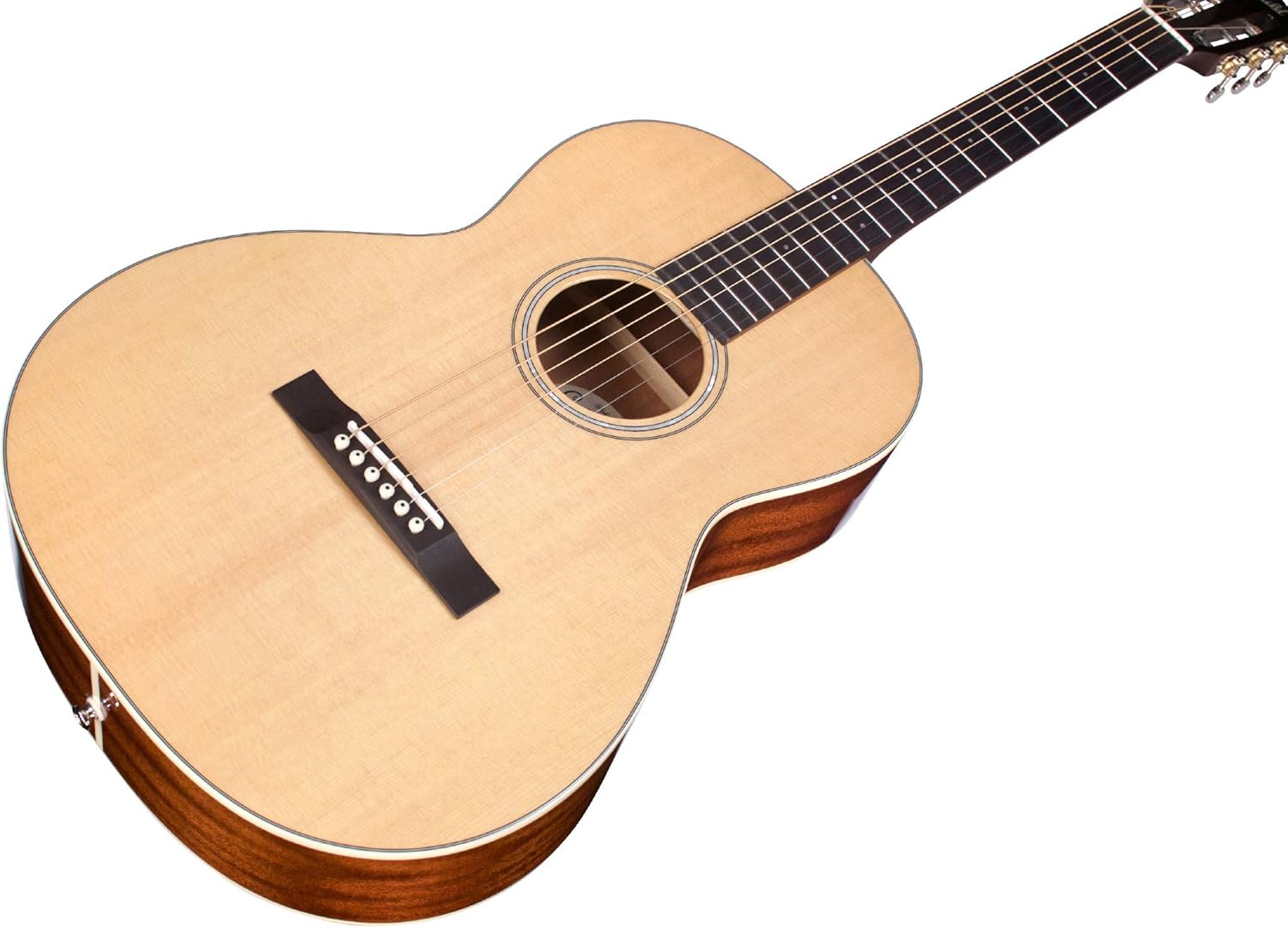 Guild Guitars P-240 12-Fret Parlor Memoir Acoustic Guitar, Natural, Solid Top, Westerly Collection