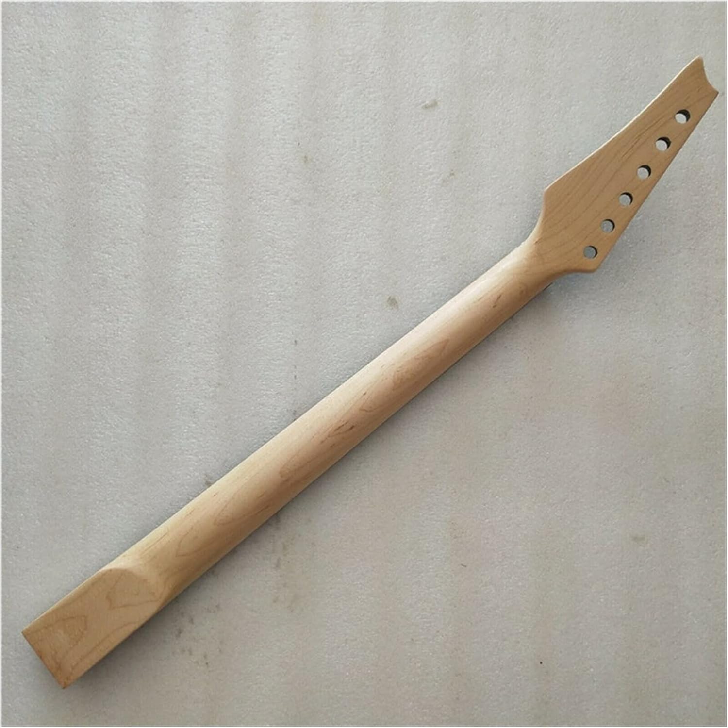 Maple 24 Frets Electric Guitar Neck Part Rosewood Fingerboard Locking Nut Guitar Neck Replacement Unfinished Guitar Neck