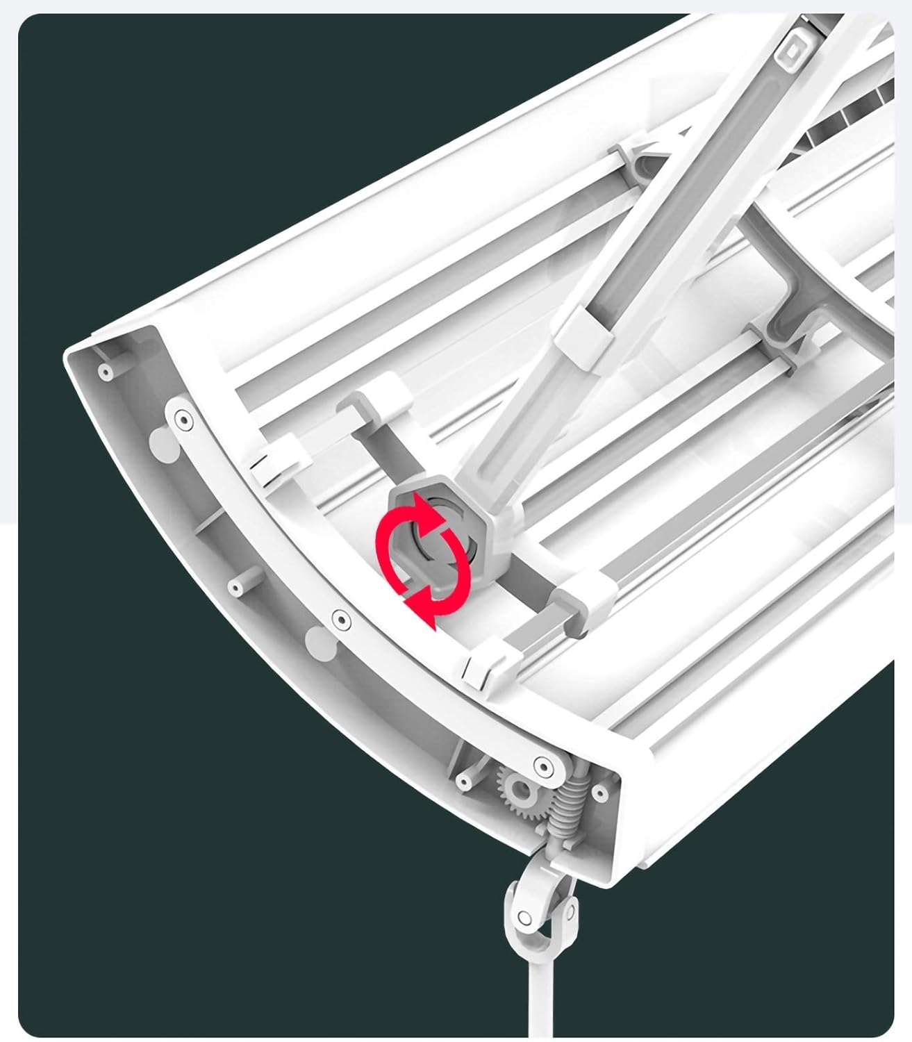 Air conditioner windshield Wall-mounted Air Conditioner Wind Baffle, The Blades can Be Opened or Closed to Prevent Cold Wind From Blowing Directly, Adjustable Air Conditioner Wind Direction Defle