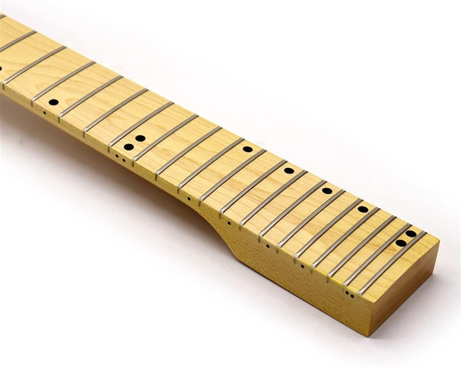 TSTS 7 String Guitar Neck 24 Frets White Guitar Head Maple Neck Maple Fingerboard Guitar Parts Guitar ​Neck Replacement