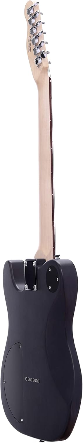 IYV- ITA-450 Solid Ash Body Telecaster Electric Guitar, Satin Black