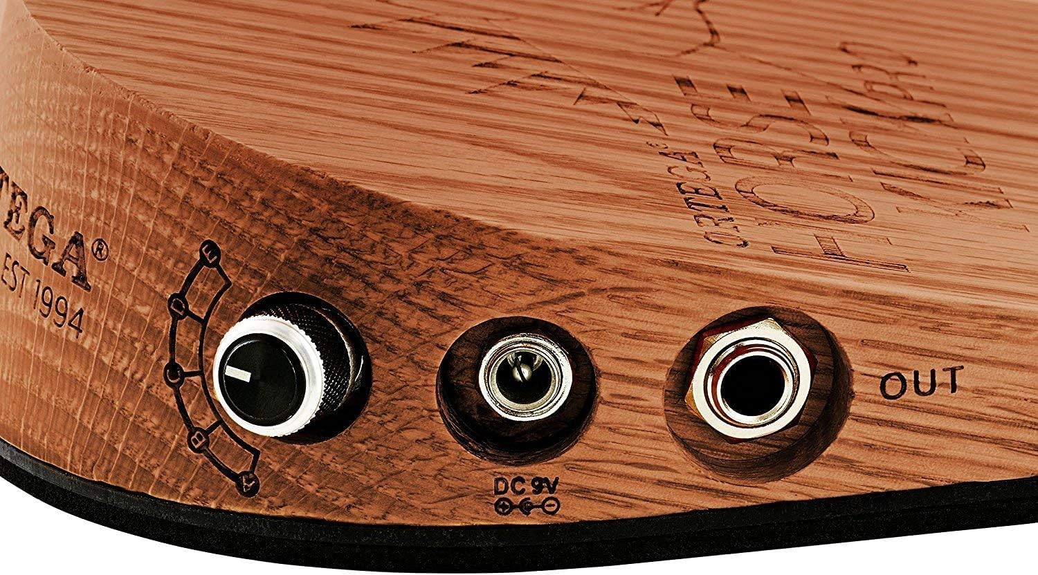 Ortega Guitars Horse Kick Pro Digital Guitarist Stomp Box with 5 Samples - Bundle with Instrument Cable and Patch Cable