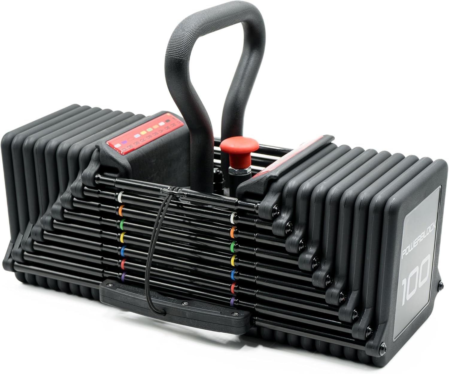 PowerBlock Pro 100 Kettlebell Handle - Compatible Only with Pro 100 Series Dumbbells, 90 Degree Rotatable Grip, Space Saving Training Accessory, Home & Commercial Gym Use, Exercise Equipment