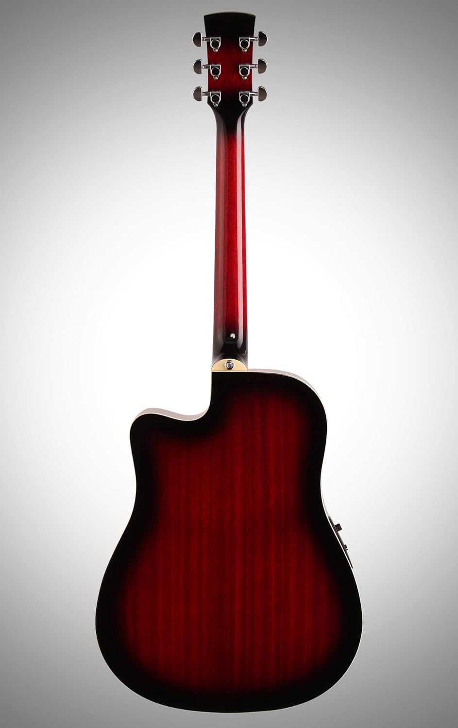 Ibanez PF28ECE PF Acoustic-Electric Guitar, Transparent Red Sunburst High Gloss