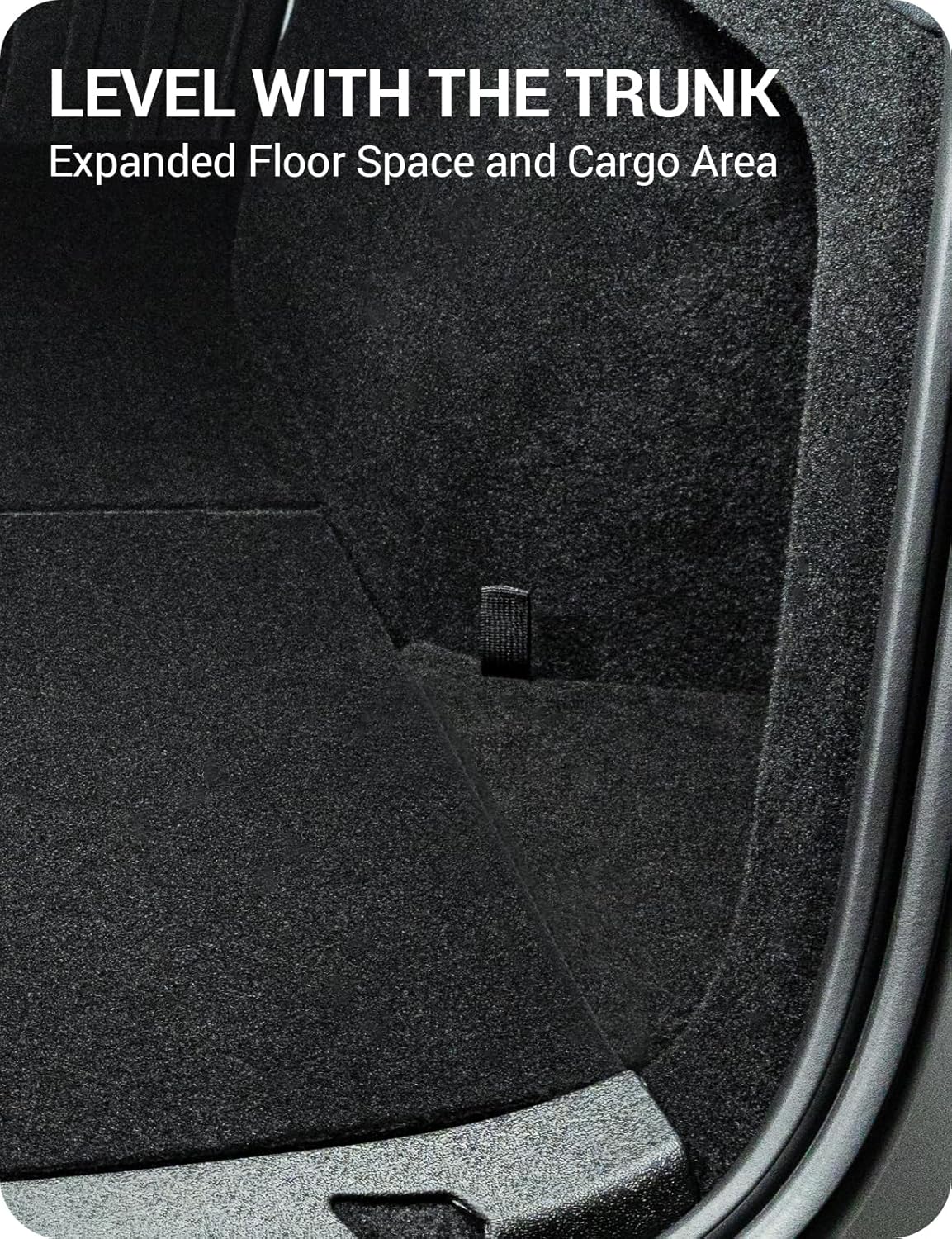 BASENOR 2025 2026 Tesla Model Y Trunk Storage Bins, Trunk Organizer with Carpeted Lid, Rear Trunk Side Storage Box for Model Y Juniper Interior Accessories (Standard/Premium/Performance)