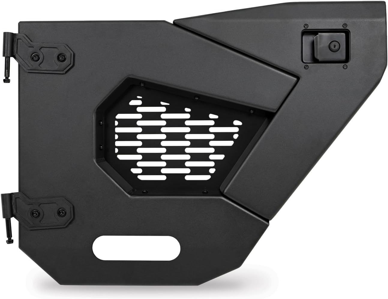 DV8 Offroad Half Doors for 2018-2025 Jeep Wrangler JL & Gladiator JT | Compatible with Molle Accessories | Secure Locking Handles | (Rear Set)