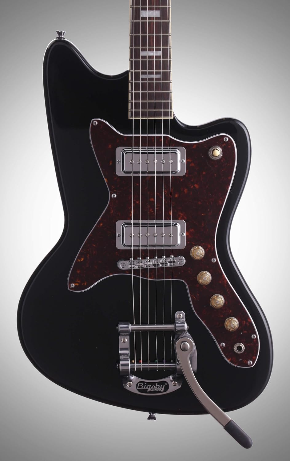 Silvertone Classic 1478 BK Electric Guitar, Gloss black