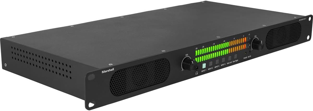 Marshall Electronics Rackmount Multichannel Analog Audio Monitor System (1 RU)