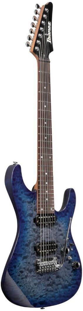 Ibanez Premium AZ427P2QM 7-string Electric Guitar - Twilight Blue Burst