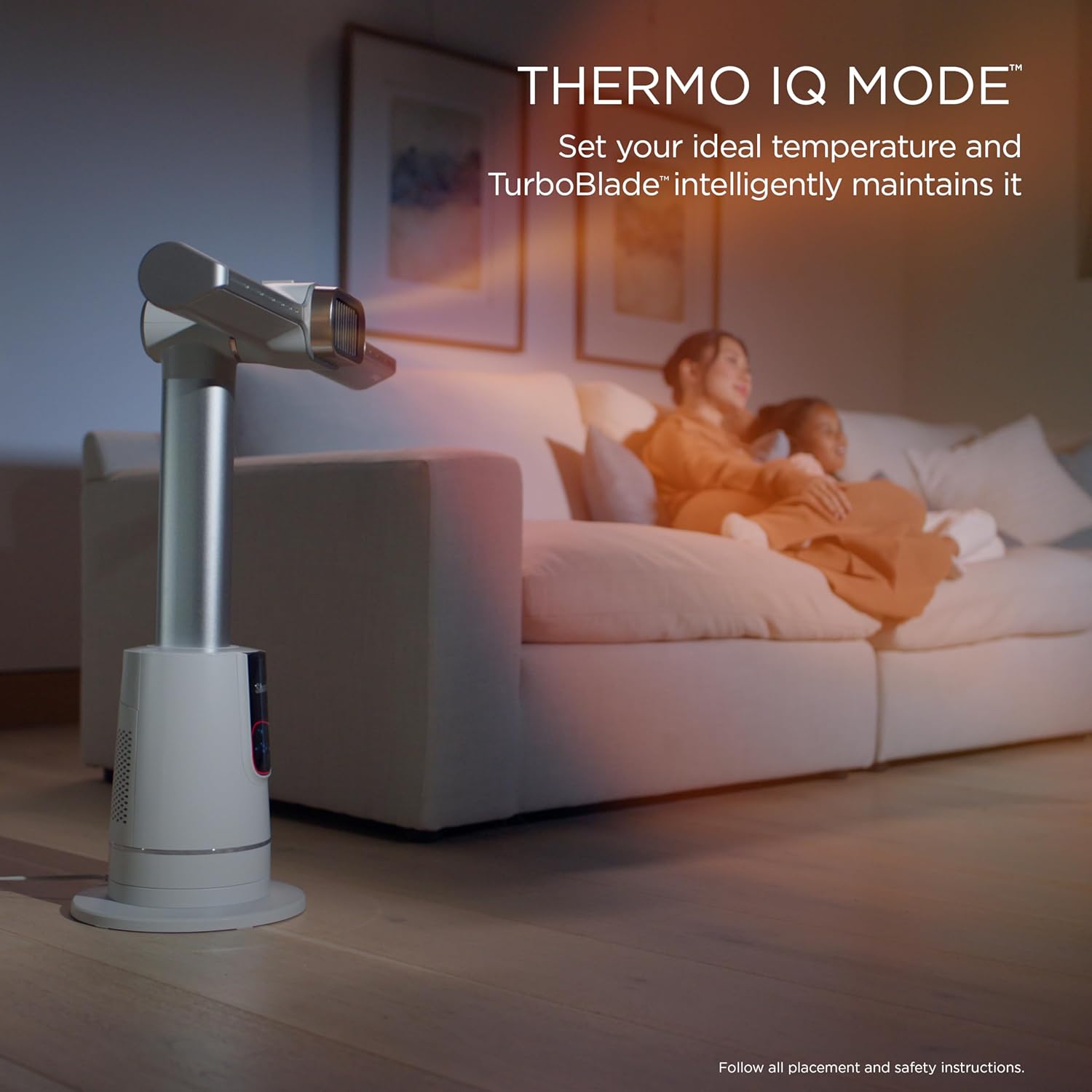 Shark TurboBlade Cool + Heat – 2-in-1 Bladeless Tower Fan & Space Heater for Customizable Year-Round Indoor Use, Bedroom, Living Room, & Office | Powerful Cooling + Rapid Room Heating, Dove, TH202WH