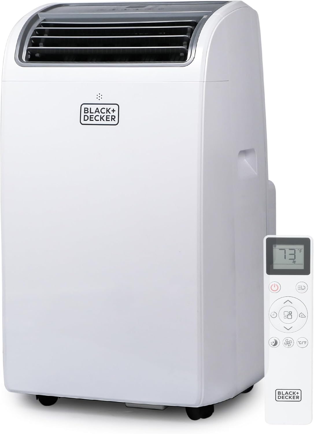 BLACK+DECKER Smart Portable Air Conditioner with Heat, 14,000 BTU (10,200 BTU SACC) Cooling, 12,000 BTU Heating for Rooms up to 700 Sq. Ft., Follow Me Remote, BPACT14HWT, White
