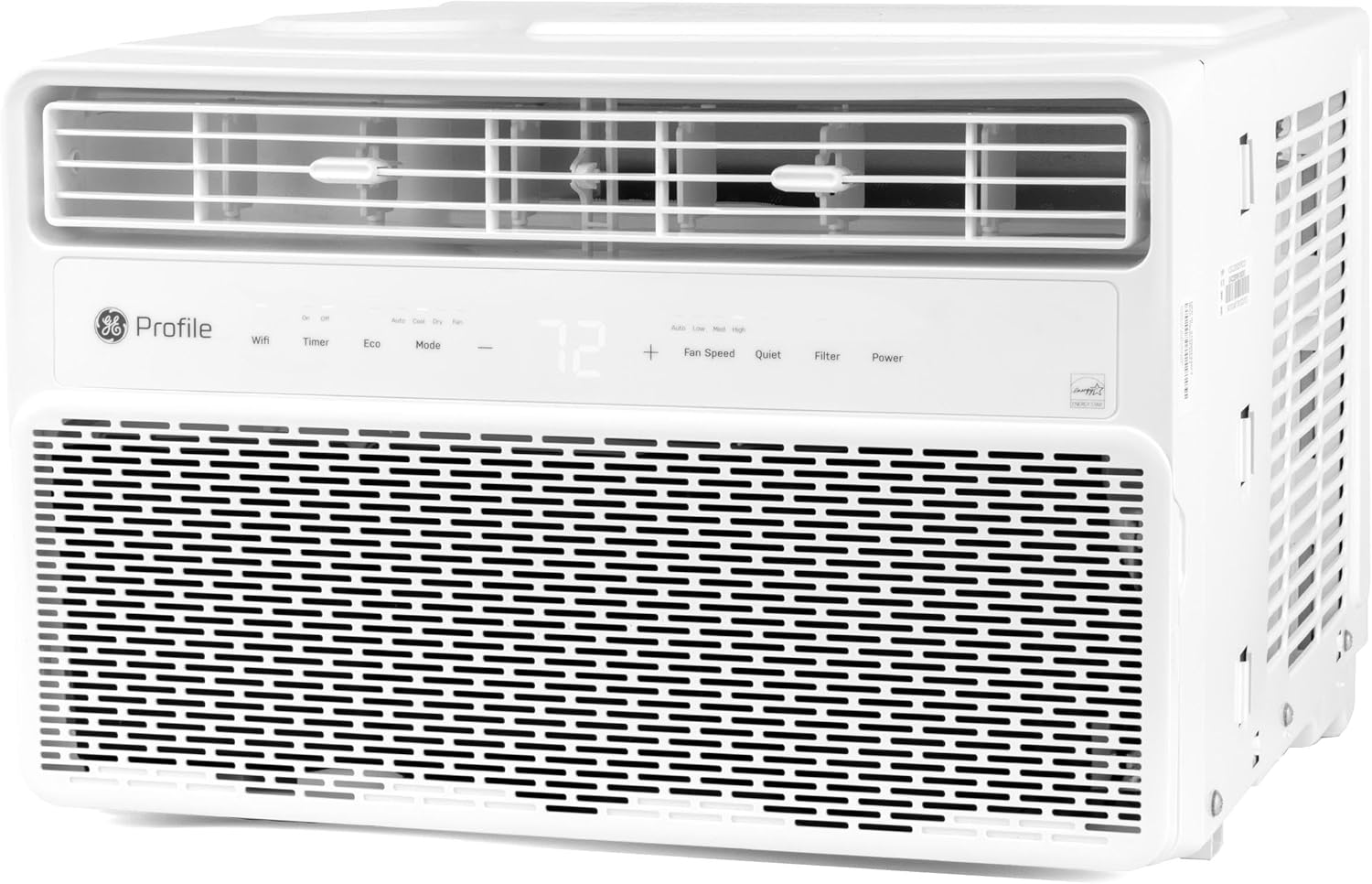 GE Profile Inverter Window Air Conditioner Unit 10,000 BTU with Energy Efficient AC Cooling up to 450 sq ft., Ultra Quiet, SMART Home Capable, Includes Remote and Install Kit, White