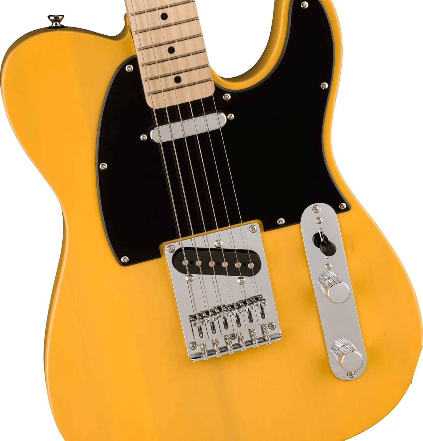 Squire Sonic Telecaster Electric Guitar, Butterscotch Blonde, Maple Fingerboard