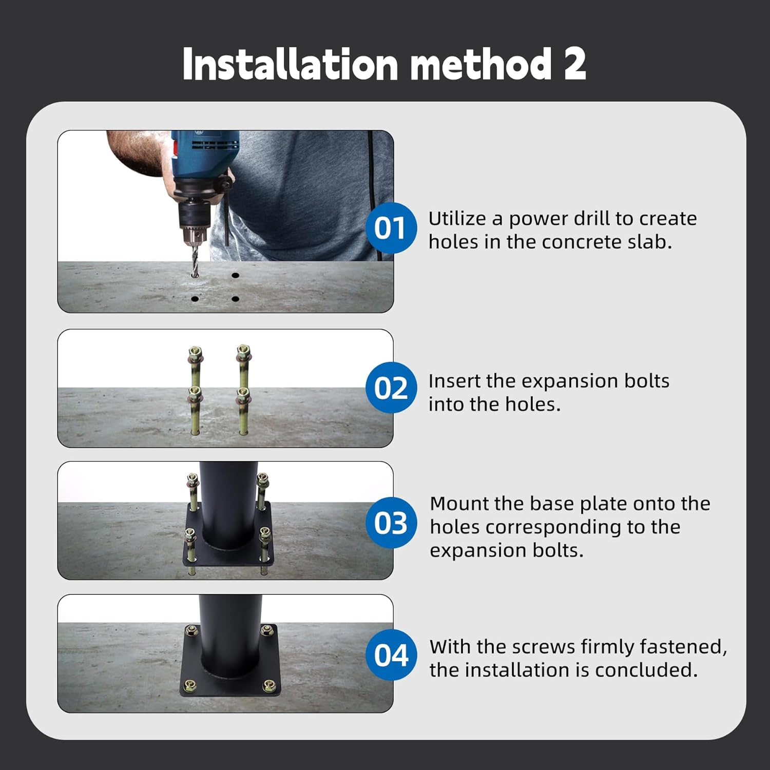 Street Light Pole 20Ft, Street Light Poles for Outdoor Lighting,Solar Pole Accessory for Street, Suitable for Farm, courtyards, Parks, and Roads (114+76)