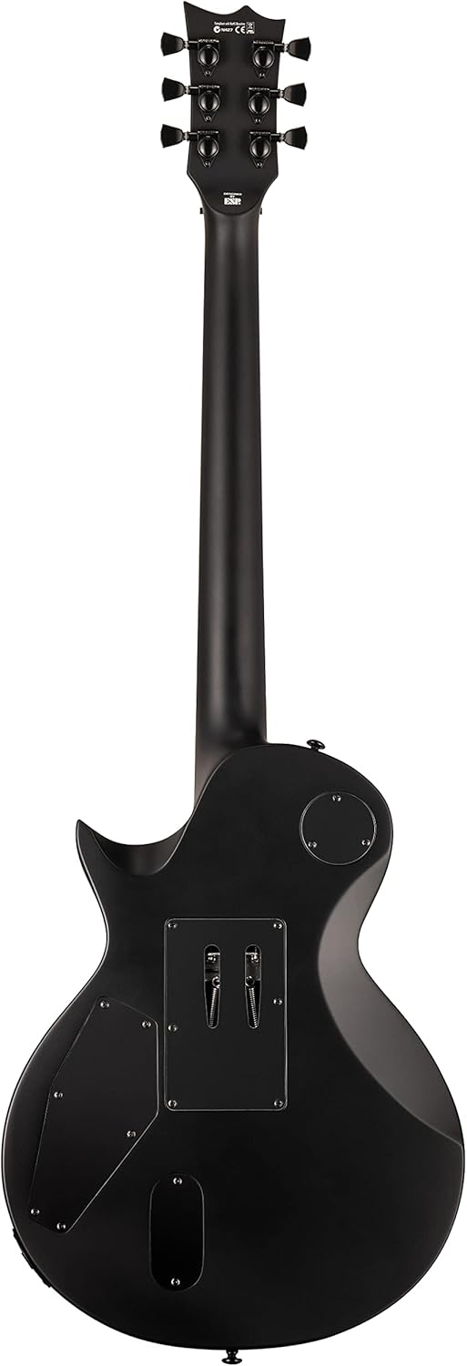 ESP LTD Deluxe EC-1000FR Electric Guitar, Black Satin