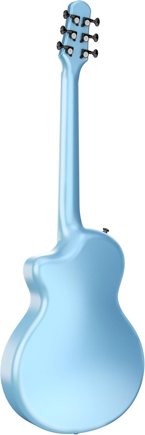 Natasha Asteroid Carbon Fiber 38-inch Folk Guitar（Ocean Blue）,Acoustic Guitars/Travel Guitars,Integrated Casting With Carbon Fiber Composite Material, light and portable.