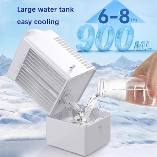 5.5in Portable Air Conditioners For Rooms 4-in-1 Cooling Dehumidifier Portable AC Unit With 900ml Water Tank Smart A/C Air Conditioner For Home/Office(Black)