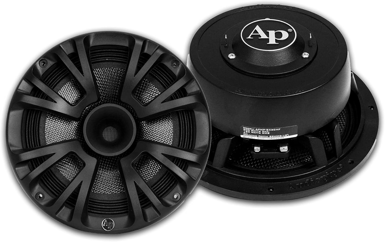 Audiopipe APMP Compression Horn Series Marine Grade Carbon Fiber Midrange Loudspeaker (8 Inch)