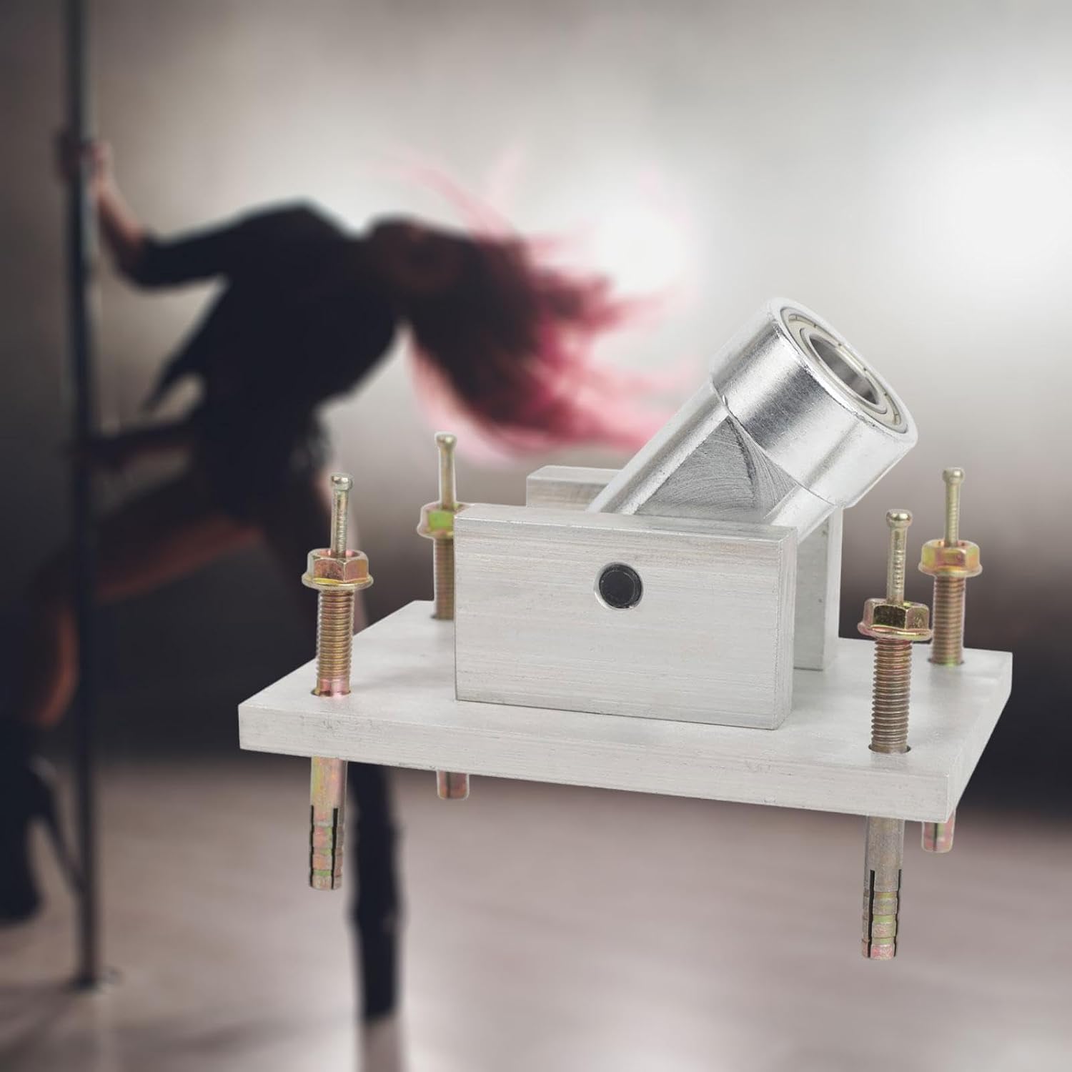 YIJU Pole Dance Fixed Plate Universal Attachment Pole Dance Accessory for Slanted Ceilings Rectangular Top Plate Ceiling Mounted