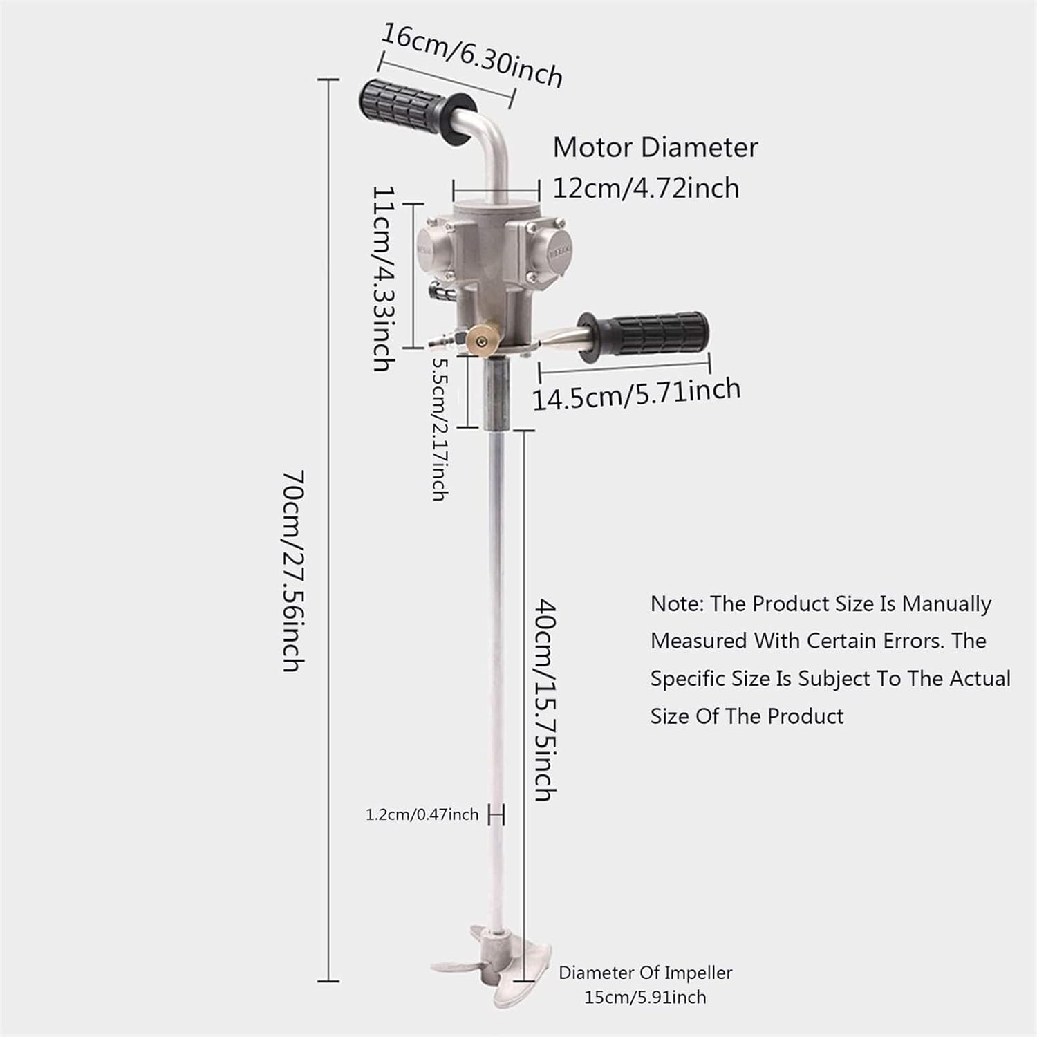 Pneumatic Paint Mixer Portable Pneumatic Paint Mixer, 5 Gal/20L Adjustable Speed Coating Mixer Machine, Air Agitator Paint Mix Tool